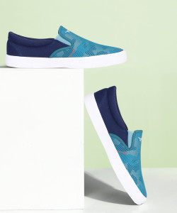 Sparx Men SM-299 Blue Slip On Sneakers 