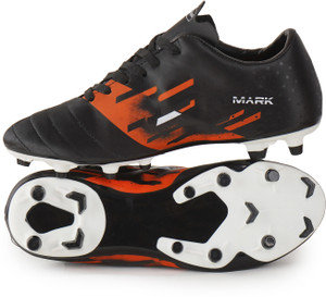 Ultimate Mark Black Synthetic Football Studs Shoes - Image 6