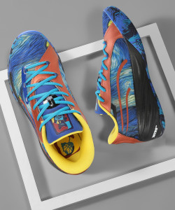 PUMA All-Pro Nitro  Dylan Exhibit Sports Blue Basketball Shoes For