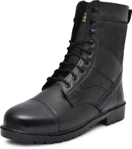 Para Commando Para Long D.M.S PU Sole Light Weight Boots For Men, Lace