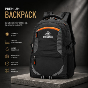 DeepDazzling Spacy 35L Black Backpack - Image 6
