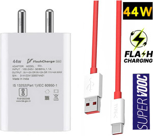 Flash Charger 44 watt with Detachable Cable for Vivo Smartphones