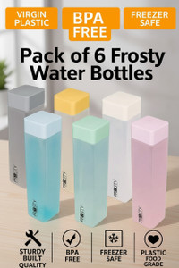 Shopsy | Pack of 6 Square Water Bottle Set  ₹138 + 92 SC