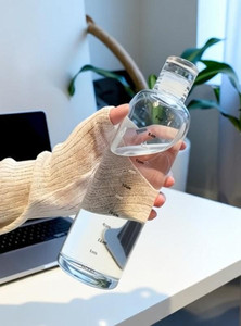 Shopsy Tap2kaart 500ml Borosilicate Glass Bottle with Hourly Time - Image 1