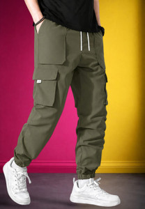 BOTTOM WORLD Men Cotton Blend Cargos - Image 5