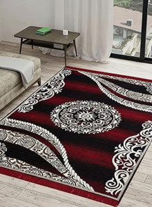 otizem Maroon Chenille Carpet - Image 6
