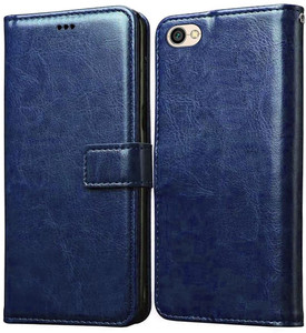 Redmi Y1 Lite Flip Cover, Black Leather Flip Case Cover for Xiaomi