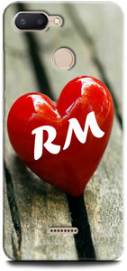 INDICRAFT Redmi 6 R M, R LOVES M, NAME, ALPHABET, RM LOVE, HART