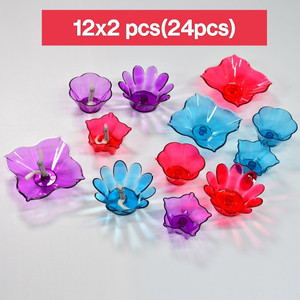 Shopsy Shreejin Plastic Table Diya Set (Pack of 24) - Image 1