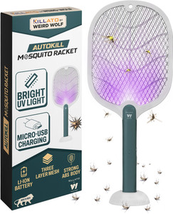 Janu Killato by Weird Wolf 2 in 1 UV Light Electric Mosquito Racket Bat Electric Insect Killer Price in India - Buy Janu Killato by Weird Wolf 2 in 1 UV Light Electric Mosquito Racket Bat Electric Insect Killer online at Shopsy.in - Image 1
