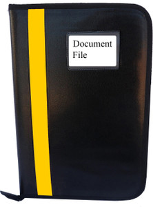 Shopsy Kopila PU Leather Document Folder with 3 Pockets - Image 1