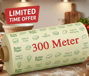 Shopsy Thebebysco Roti Wrapping Butter Paper 500g - Image 1