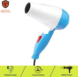 ValueShop 1000W Blue Hair Dryer with 2 Speed Controllers - Image 1