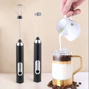 FINARO Stainless Steel blade Milk Frother Coffee Beater For Cold Coffee  Latte 2In1 Handheld Blender And Egg Whisker with Stand-up Design 50 W