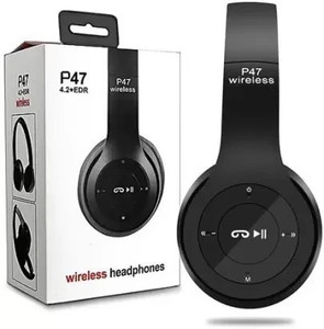 EAYS P47 Wireless Headphone Sports Adjustable Headphone with Mic Bluetooth Headset Price in India - Buy EAYS P47 Wireless Headphone Sports Adjustable Headphone with Mic Bluetooth Headset online at Shopsy.in - Image 1