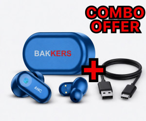 BAKKERS LATEST BUDS 2026 True Wireless Earbuds with Mic, 12.4mm Drivers B103 Bluetooth Gaming Headset Price in India - Buy BAKKERS LATEST BUDS 2026 True Wireless Earbuds with Mic, 12.4mm Drivers B103 Bluetooth Gaming Headset online at Shopsy.in - Image 1