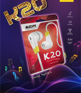 KDM K20 universal headphone with mic wire handfree Wired Headset