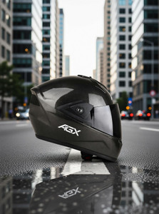 FOROLY Fighter AGX ABS Black Visor Motorbike Helmet - Image 6