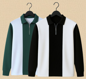 Full Sleeve Color Block Men Sweatshirt Price in India - Buy Full Sleeve Color Block Men Sweatshirt online at Shopsy.in - Image 1