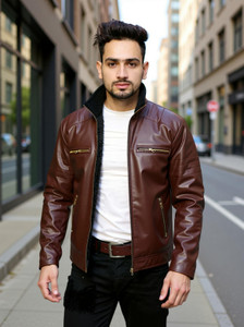 Shopsy SG DRAKON Men Leather Jacket - Image 1