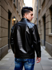 Shopsy lapataclub Men Leather Jacket - Image 1