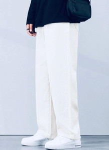 Shopsy Dashing Fit Men White Jeans - Image 1