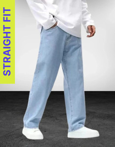 HOC Straight Fit Men Light Blue Jeans - Image 5