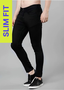 CAMFITS Slim Men Black Jeans Price in India - Buy CAMFITS Slim Men Black Jeans online at Shopsy.in - Image 1
