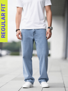 DENIM FIT Regular Men Light Blue Jeans - Image 6