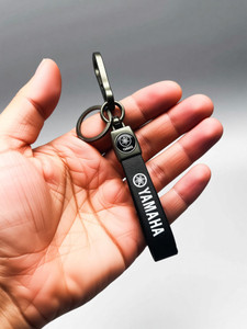 Shopsy OHZEN Yamaha Car Logo Leather-Metallic Key Chain - Image 1