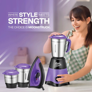 Shopsy Moonstruck 755W Mixer Grinder 3 Jar Purple - Image 1