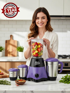 Moonstruck 750 Mixer Grinder (4 Jars, Purple) - Image 1