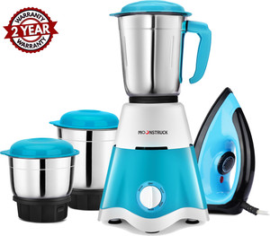 Moonstruck 750W Juicer Mixer Grinder 3 Jar Blue Pack of 750 - Image 6