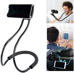 enmora Neck Lazy Mobile Phone Holder Hanging 360 Degree(black)ret6