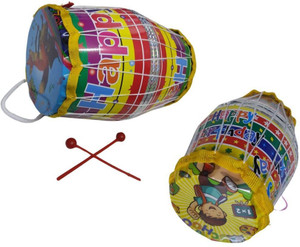 Plastic Dholak Pcs Combo for Kids, Ages 1+, Size-S M, Perfect Birthday  Gift Price in India Buy Plastic Dholak Pcs Combo for Kids, Ages 1+,