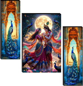 Shopsy SNDArt Radha Krishna 11.9x18 inch Wall Painting - Image 1