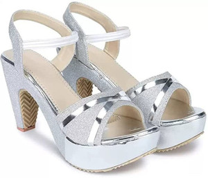 Women Silver Heels Price in India Buy Women Silver Heels online at Shopsy.in