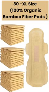 safe women Bamboo Pads- Pack 30 XL Size- 100% Organic Bamboo Fiber Sanitary  Pads - Biodegradable Sanitary Pad Price in India - Buy safe women Bamboo  Pads- Pack 30 XL Size- 100%