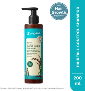 Pilgrim Redensyl & Anagain Hairfall Control Shampoo for all hair types Price in India - Buy Pilgrim Redensyl & Anagain Hairfall Control Shampoo for all hair types online at Shopsy.in - Image 1