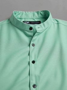 RAHUL LOOK Men Solid Casual Light Green Shirt - Image 6