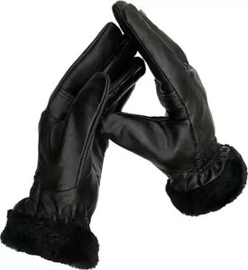 MegaValue Women Leather Glove For Winter Riding Gloves Price in