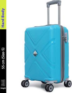 Trumpkin Small Cabin Luggage 55cm 8 Wheels Blue - Image 6