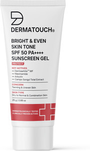 Shopsy DERMATOUCH Bright & Even Skin Tone Sunscreen Gel SPF 50+ - Image 1
