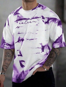 Shopsy STARVY Printed Men Purple T-Shirt - Image 1