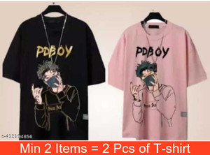 Shopsy VRMA Printed Men Black, Pink T-Shirt - Image 1