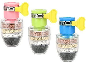 AKRIZA 3Pcs Six Layer Water Tap Filter - Filtration Activated Carbon ...