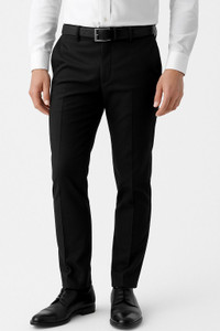The Revenant Slim Fit Black Trousers - Image 1