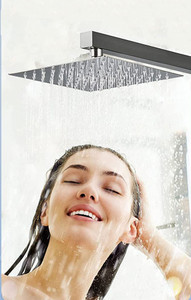 ANMEX PREMIUM 6X6 UltraSlim Shower + EXTRA Heavy 15 INCHES Arm Shower