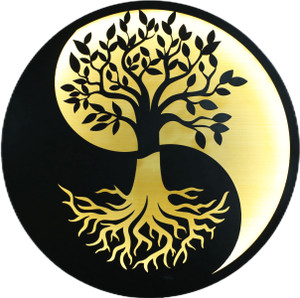 VVISBA Vvisba Yin Yang Tree Wall Hanging | Unique Home Décor with ...
