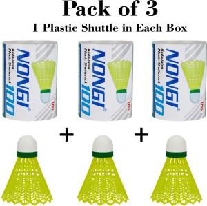 Nongi Badminton Plastic Shuttlecock Box For Indoor And Outdoor Sports